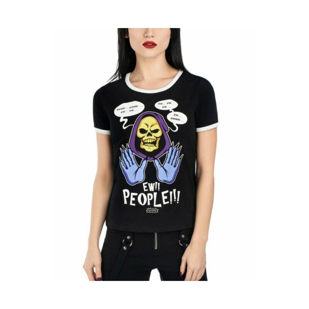 Killstar X Skeletor Ew People Ringer T-Shirt NWT